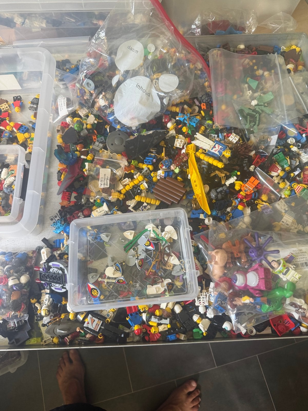 Grote partij diverse Lego minifiguren en onderdelen, Gebruikt, Lego, Ophalen of Verzenden, Minifiguur