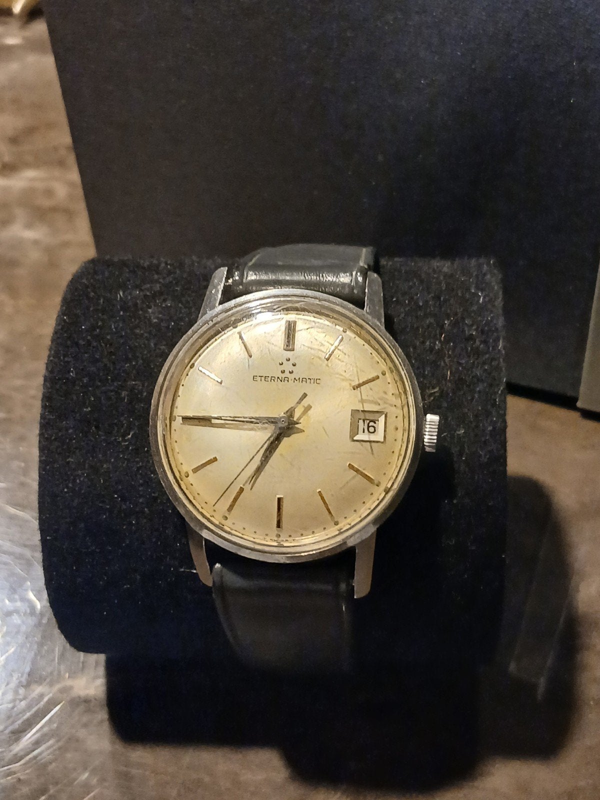 Eterna-Matic Polshorloge - Vintage Herenhorloge uit 1963, Overige merken, Staal, Met bandje, Verzenden