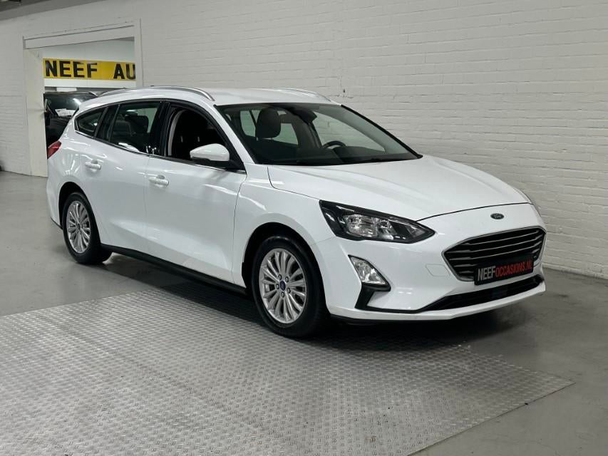 Ford FOCUS Wagon 1.0 EcoBoost Titanium Business CLIMA /TREKH, Stof, Gebruikt, Wit, Geïmporteerd