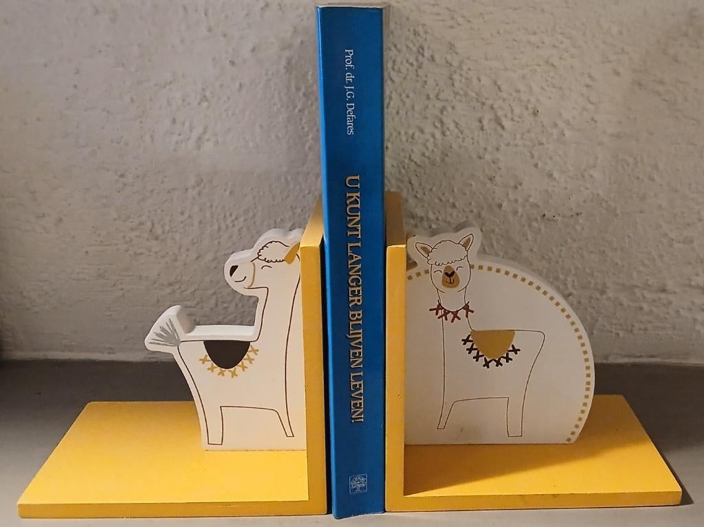 Boekensteun Prénatal Little Lama voor Kinderkamer, Kinderen en Baby's, Ophalen of Verzenden, Zo goed als nieuw, Overige typen