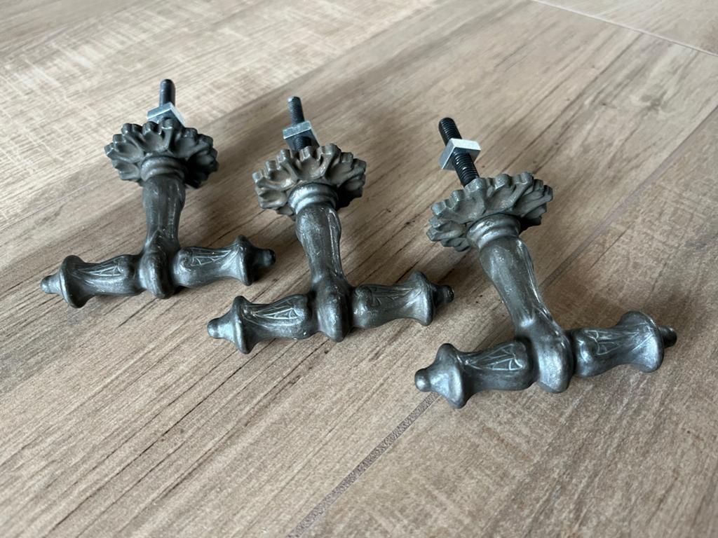 Antieke Deurklink/Raamklink - Nieuw, 90x75mm, M6 Draadstang, Ophalen of Verzenden