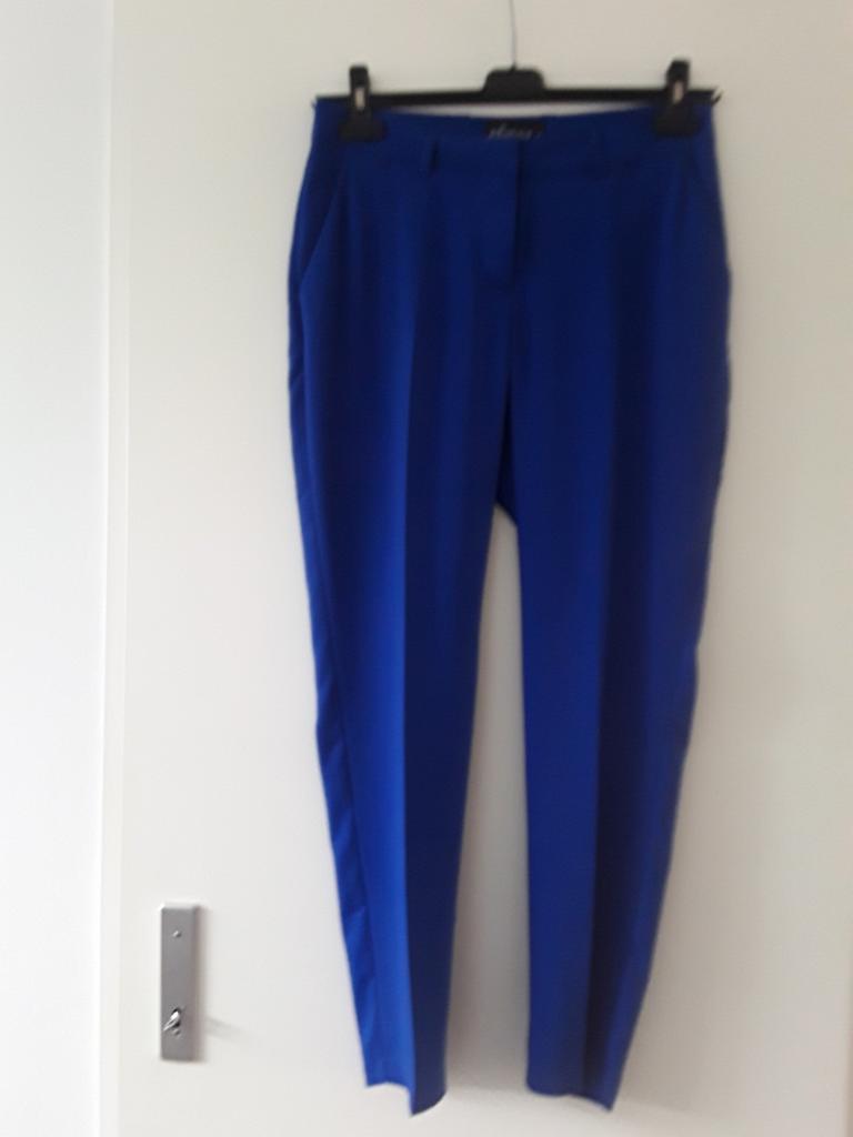 Broek blauw kobalt 36 Elvira nieuw, Blauw, Nieuw, Ophalen of Verzenden, Maat 36 (S)