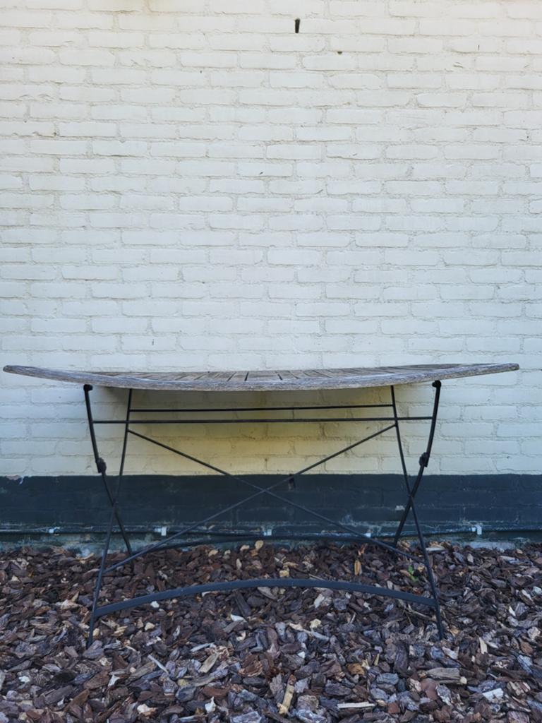 Tuintafel opknapper, Tuin en Terras, Ophalen, Gebruikt, Rechthoekig, Hout