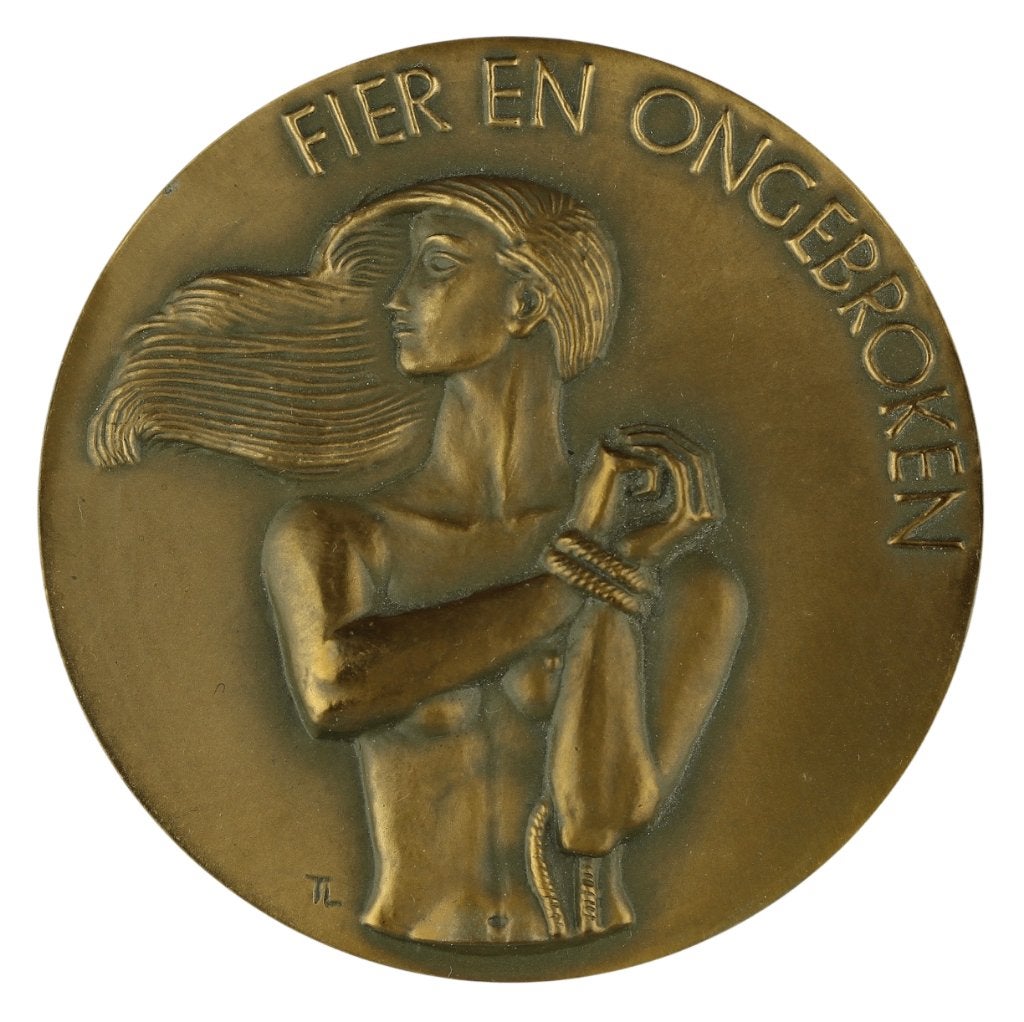 Penningen VPK 1947 Titus Leeser : Japanse Vrouwenkampen, Verzenden, Brons, Nederland