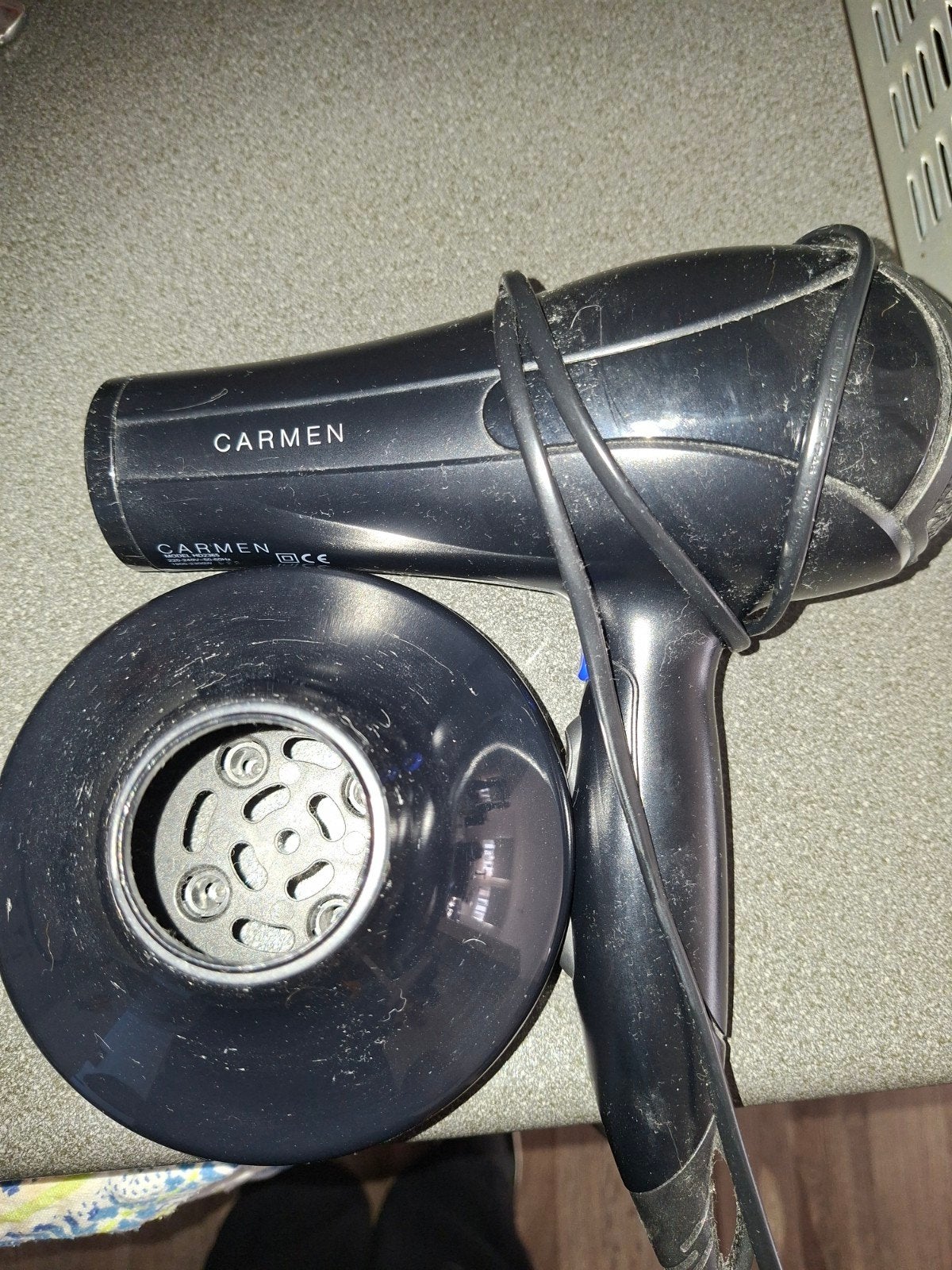 Carmen Föhn met diffuser - Haarstyling, Ophalen of Verzenden, Gebruikt, Haarverzorging