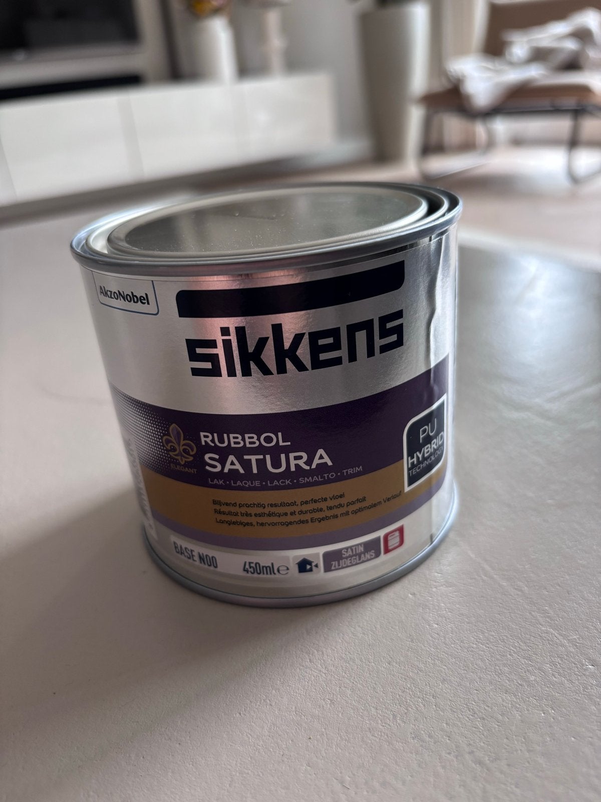 Sikkens buitenlak Antracietgrijs (RAL7016) 0.5L, Ophalen, Nieuw, Lak, Grijs