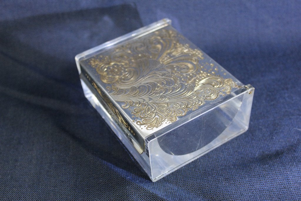 Art deco doos met gravure - Juwelendoos, Antiek en Kunst, Ophalen of Verzenden