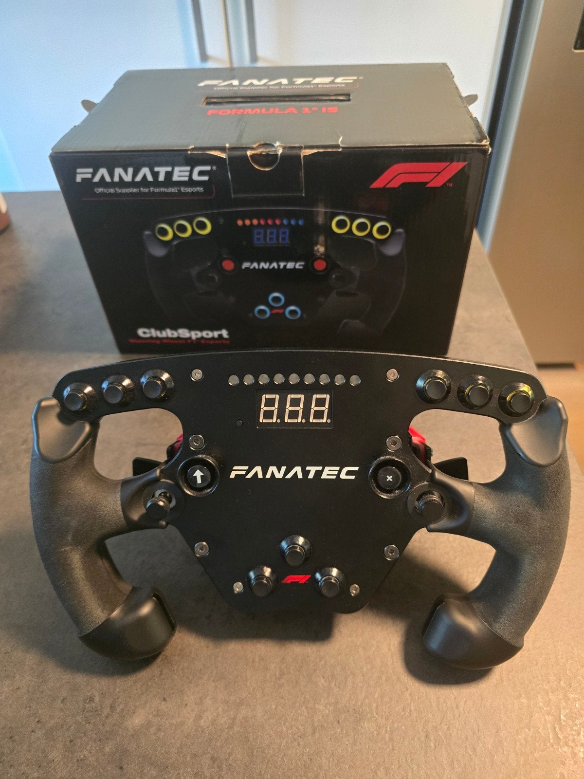 Fanatec F1 Stuurwiel V1 met QR1, Spelcomputers en Games, Spelcomputers | Overige Accessoires, Racestuur, Gebruikt, Force feedback
