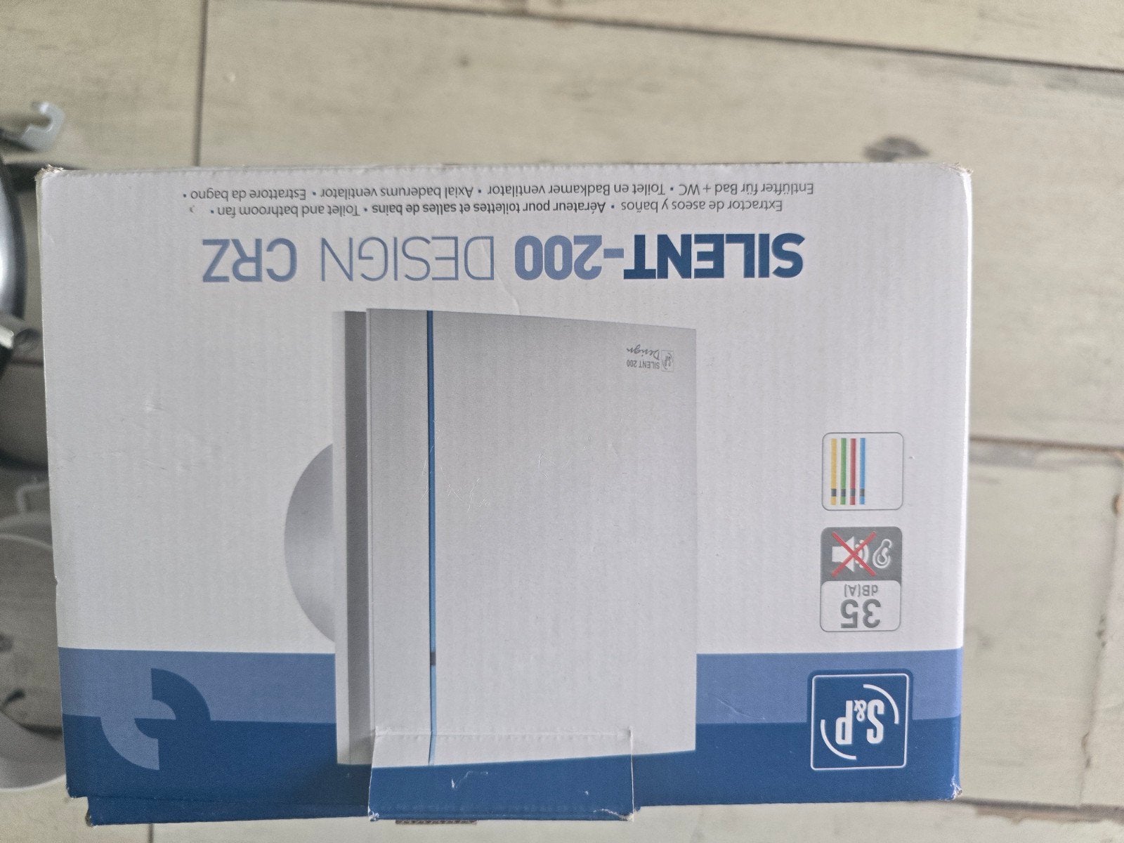 S&P Silent-200 Design CRZ Afzuiger/Ventilator, Ophalen of Verzenden, Nieuw, Ventilator en Afzuiger