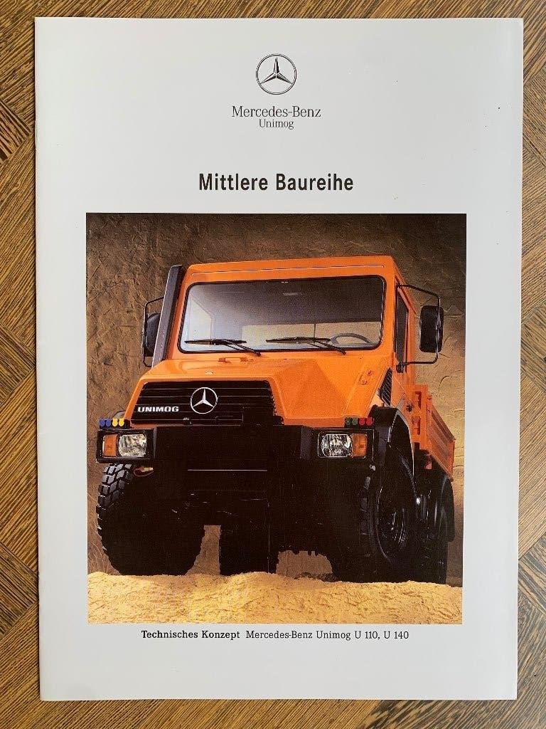 Folder Mercedes-Benz Unimog U 110 , U 140 1992 nieuw, Boeken, Auto's | Folders en Tijdschriften, Nieuw, Mercedes-Benz, Mercedes