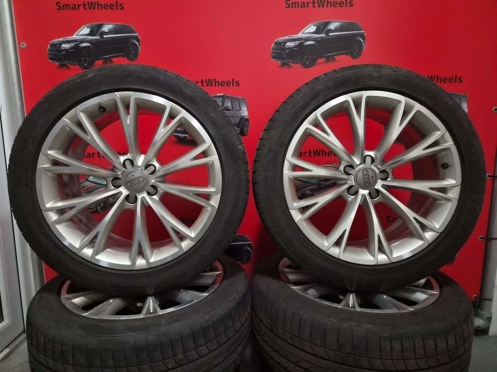 19 inch ORIGINEEL AUDI S-LINE A6 A7 A8 Q5 VELGEN EN BANDEN, 255 mm, Banden en Velgen, Niet ingevuld, Ophalen of Verzenden