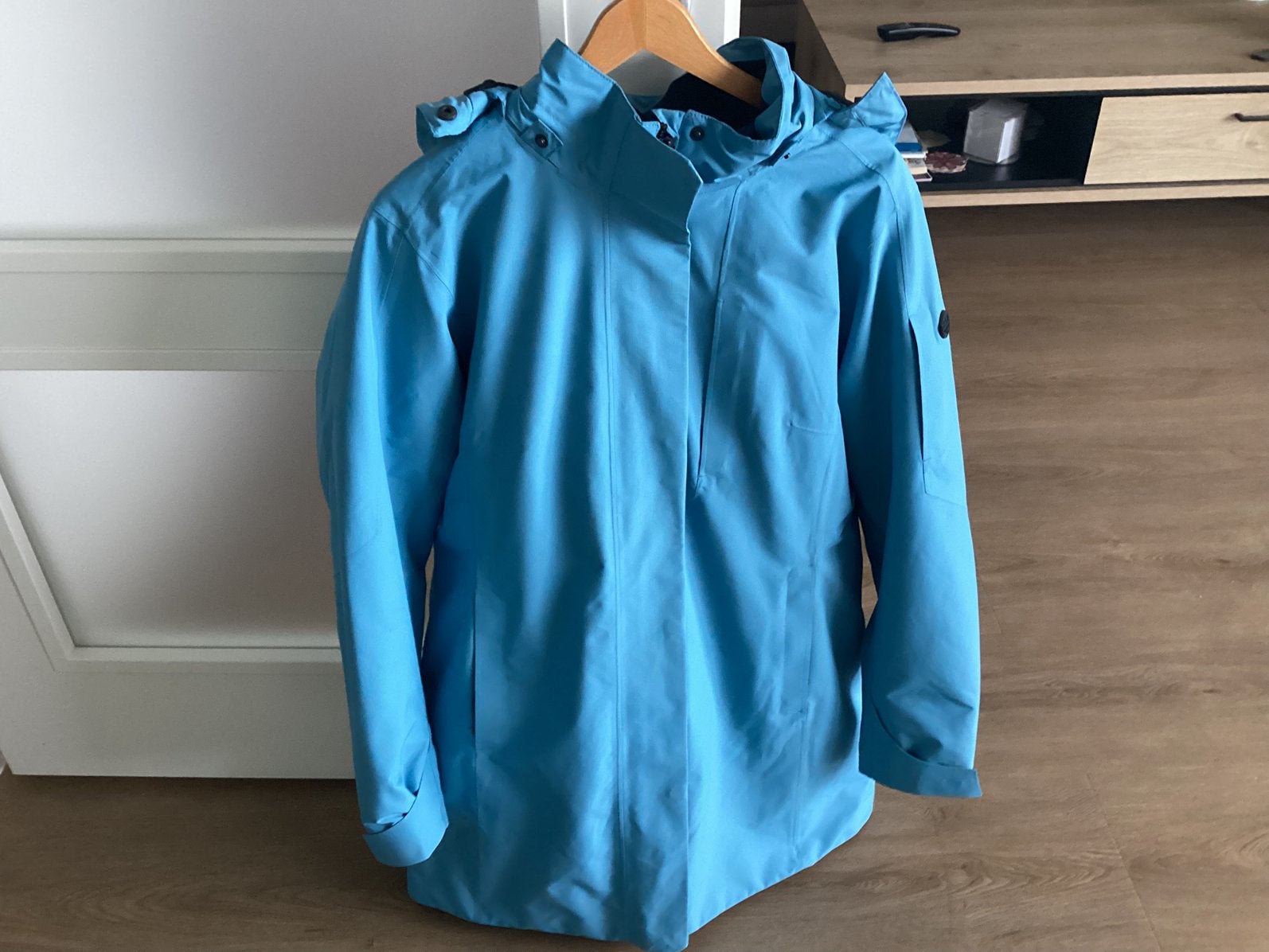 Human Nature winterjas, Kleding | Dames, Ophalen, Zo goed als nieuw, Maat 46/48 (XL) of groter, Blauw