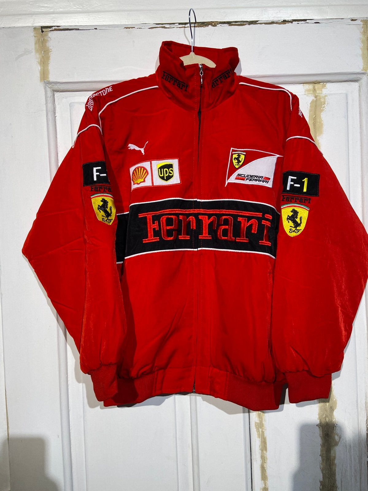Ferrari Bomberjack Racing (maat S) Vintage red, Ophalen of Verzenden, Zo goed als nieuw, Maat 46 (S) of kleiner, Rood