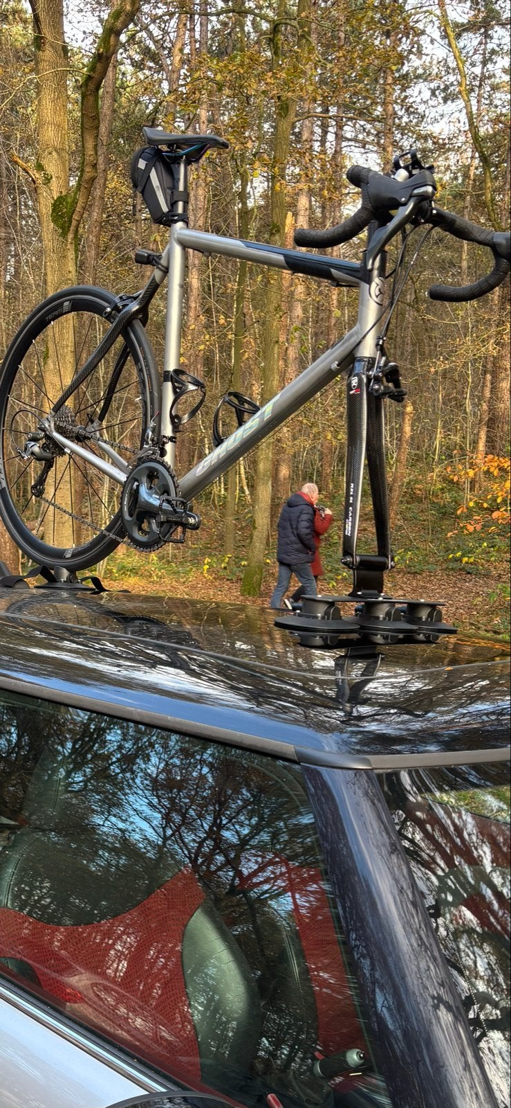 Rockbros fietsendrager met zuignappen, Ophalen of Verzenden, Gebruikt