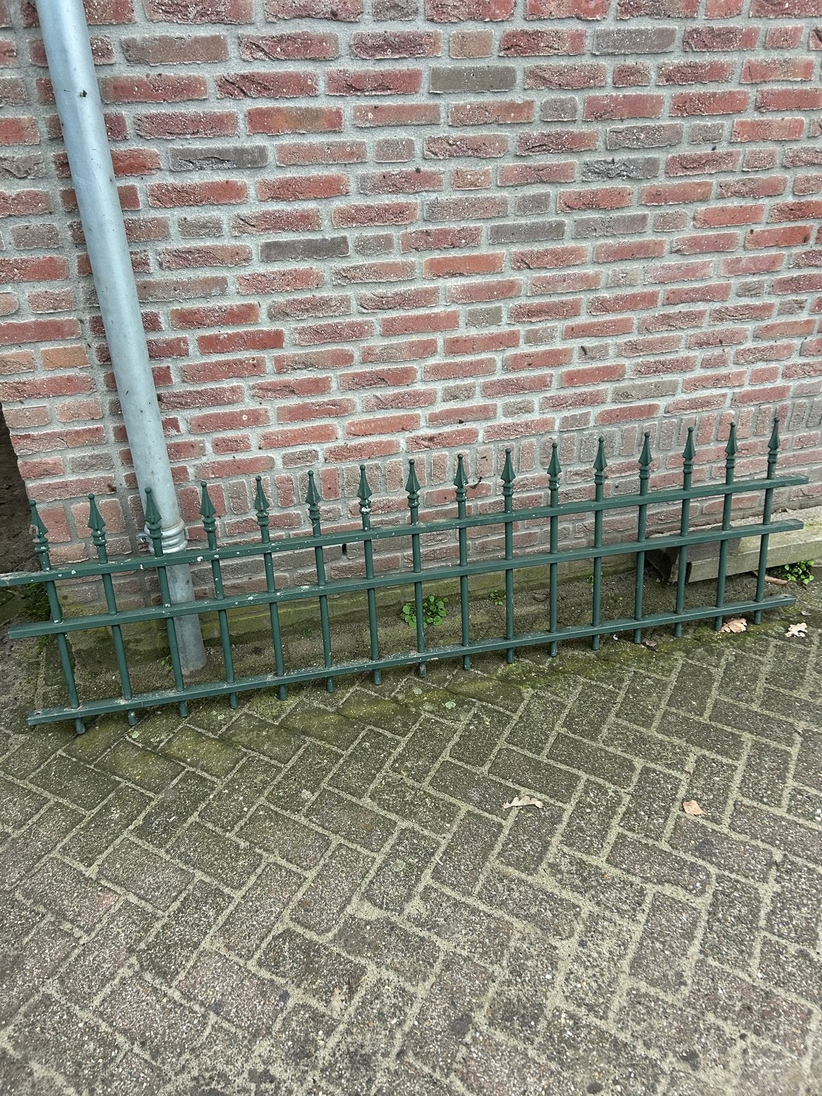 Laag hekwerk met spijlen, Ophalen of Verzenden, Gebruikt, IJzer, Spijlenhekwerk