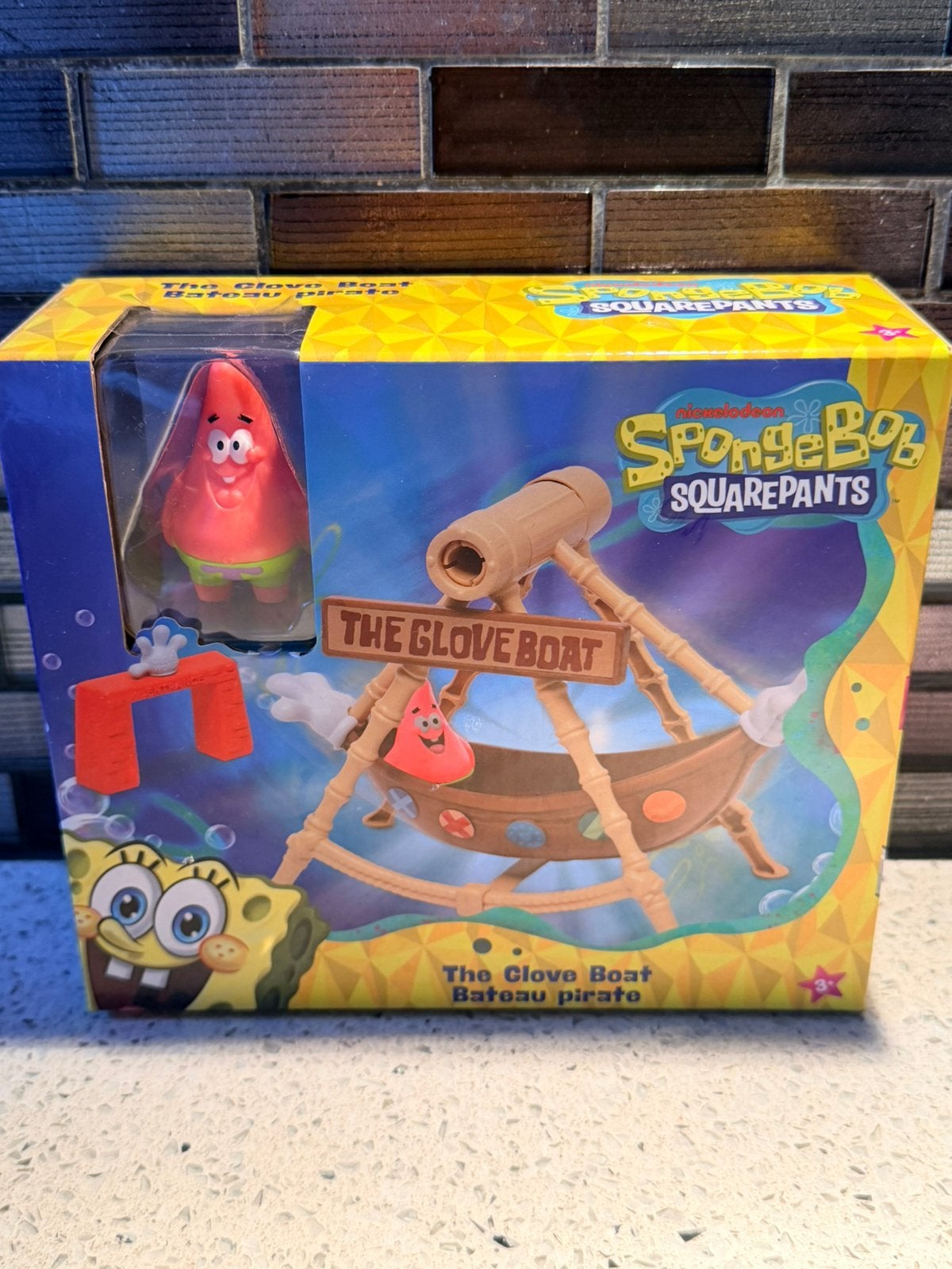SpongeBob Glove Boat speelset met Patrick / nieuw, Kinderen en Baby's, Ophalen of Verzenden, Nieuw, Speelset