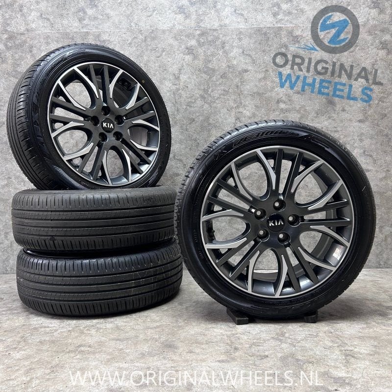 18 inch originele velgen + zomerbanden  Kia Optima, (E) Niro, Auto-onderdelen, 18 inch, -, -, Banden en Velgen