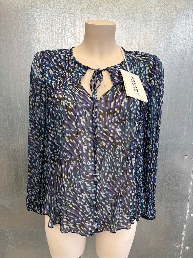 Isabel marant blouse 34 daytonea €320, Kleding | Dames, Blouses en Tunieken, Ophalen of Verzenden, Zo goed als nieuw, Maat 34 (XS) of kleiner