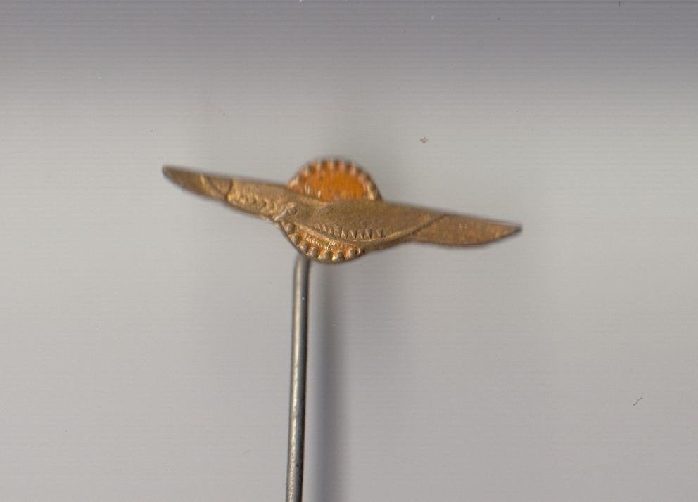 KLU Luchtmacht logo oranje speldje, Niet vindbaar, Niet vindbaar, Luchtmacht, Nederland