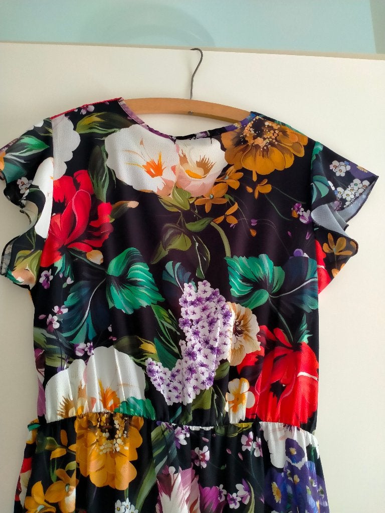 Bontgekleurde zomerjurk van Sensi Wear maat S/M, Kleding | Dames, Jurken, Maat 38/40 (M), Overige kleuren, Verzenden, Sensi Wear