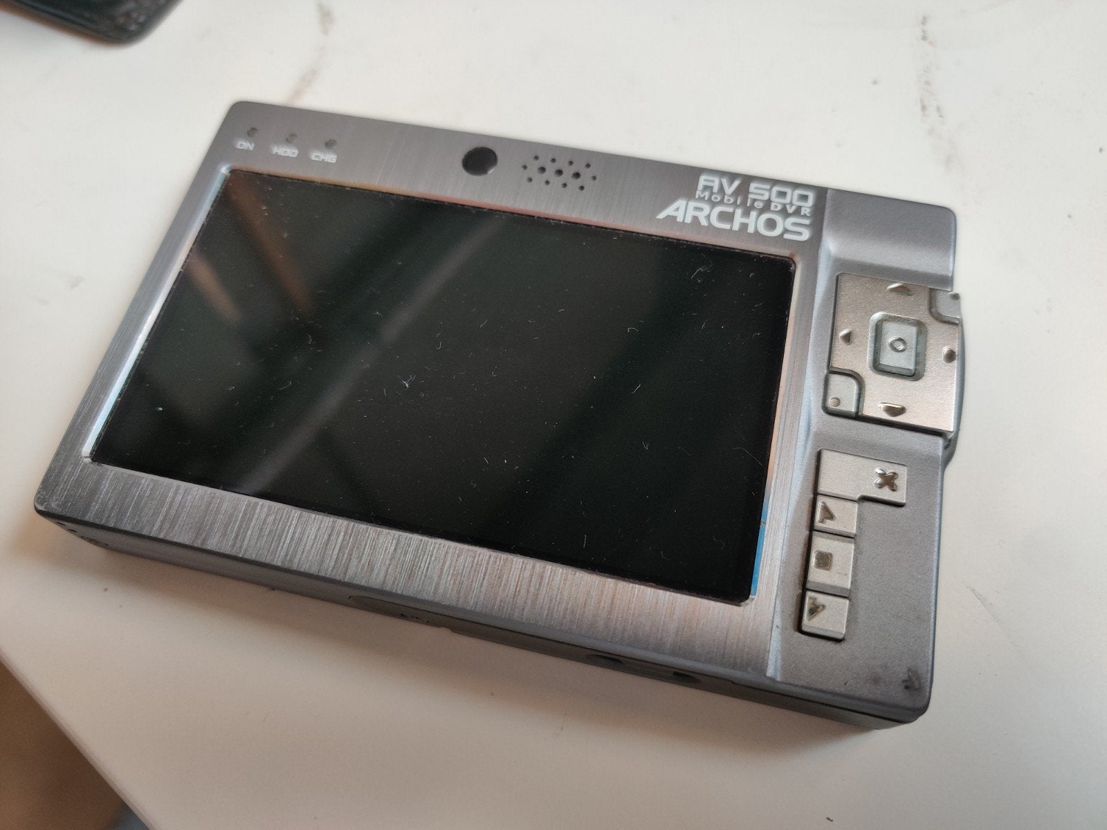 Archos AV500 - Defect (Accu?), Ophalen of Verzenden, Niet werkend, Zilver, Overige types