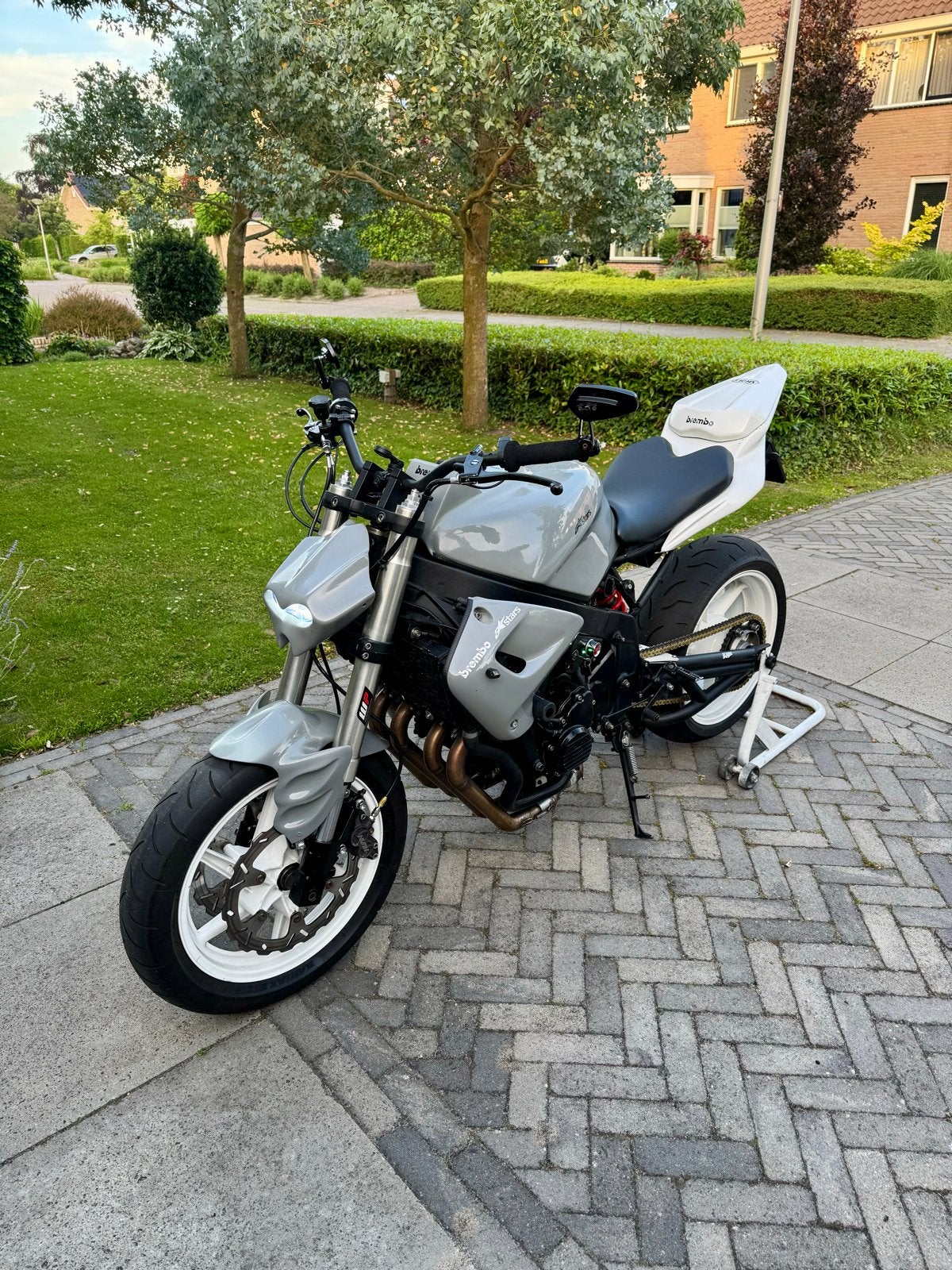 Unieke Custom Naked Bike - Nardo Grey - Honda CBR600f, Motoren, Motoren | Overige merken, Sportuitlaat, 4 cilinders, Gebruikt