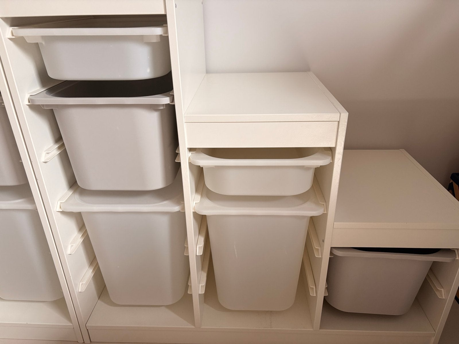 IKEA TROFAST Opbergcombinatie met bakken, wit (1 stuk), Ophalen, Gebruikt, Kast