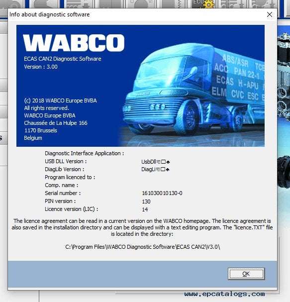WABCO TOOLBOX 13.7.1, Verzenden