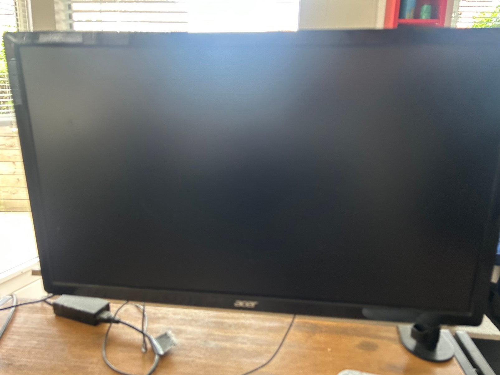Acer monitor incl. monitorarm, Gebruikt, HDMI, Full HD, In hoogte verstelbaar