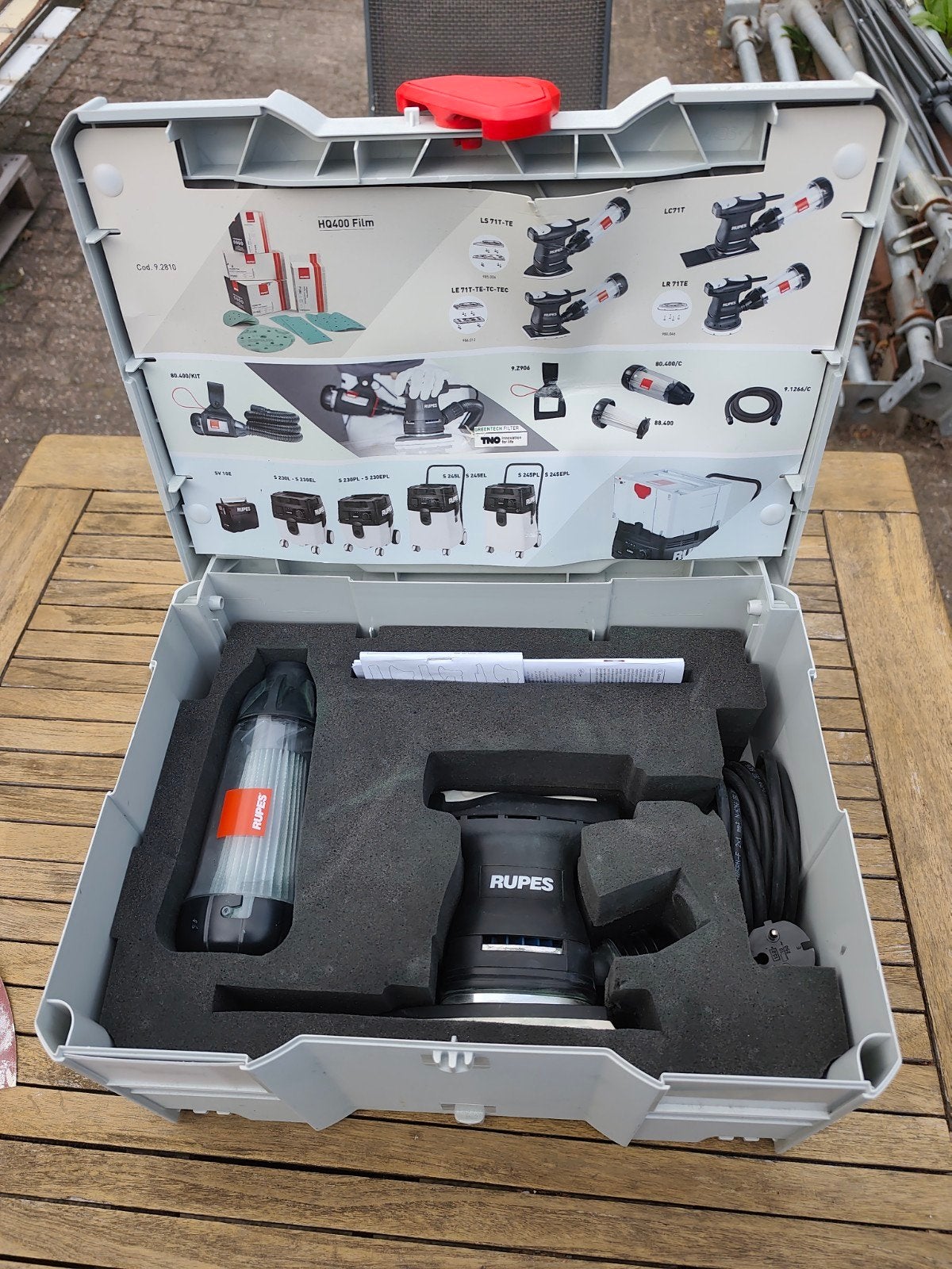 RUPES LS71TEBOX Vlakschuurmachine - Zo goed als nieuw, Ophalen of Verzenden, Zo goed als nieuw, Minder dan 600 watt, Vlakschuurmachine
