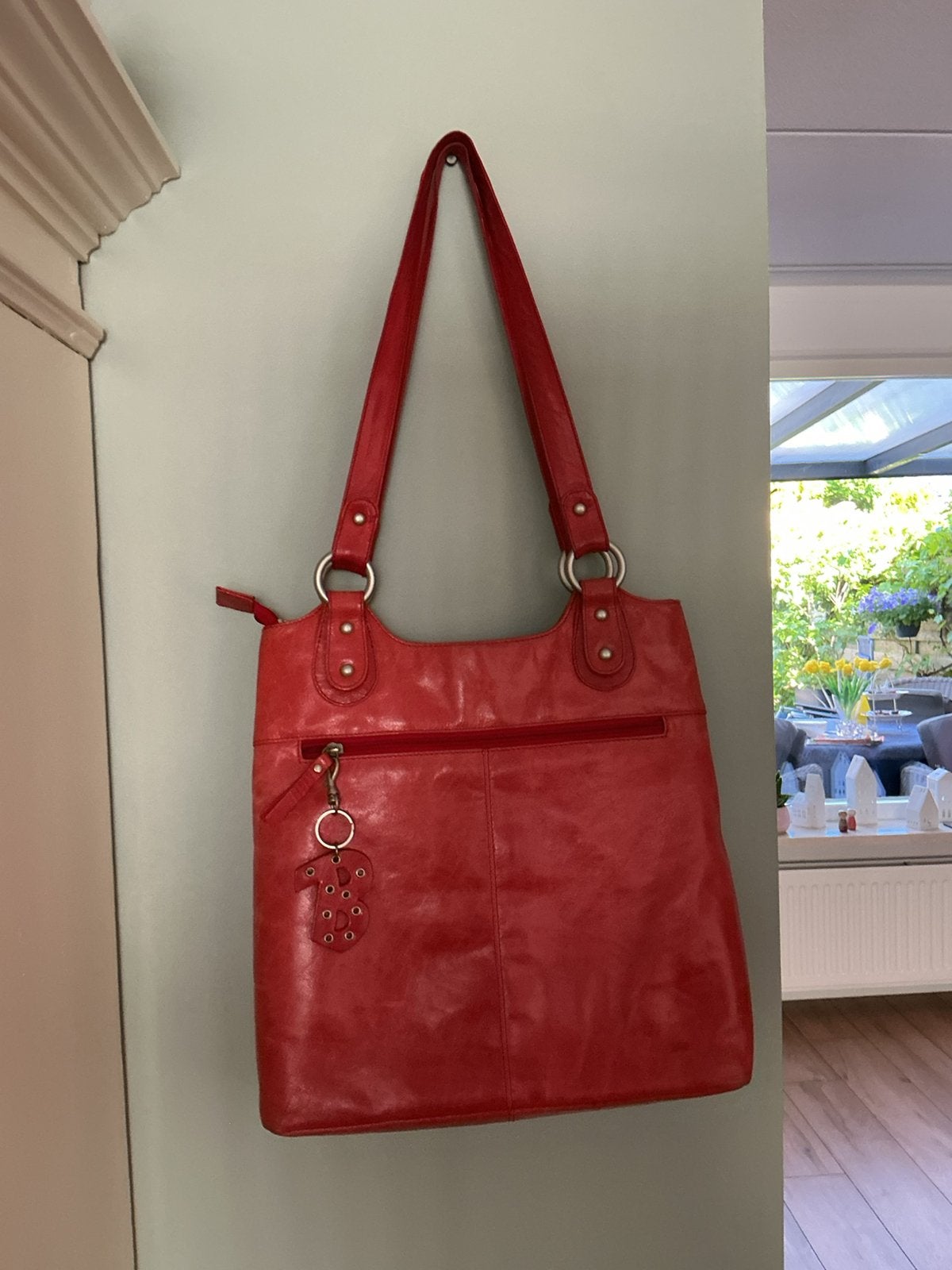 Hand/Schoudertas Bear Design, Sieraden, Tassen en Uiterlijk, Tassen | Damestassen, Ophalen of Verzenden, Zo goed als nieuw, Rood