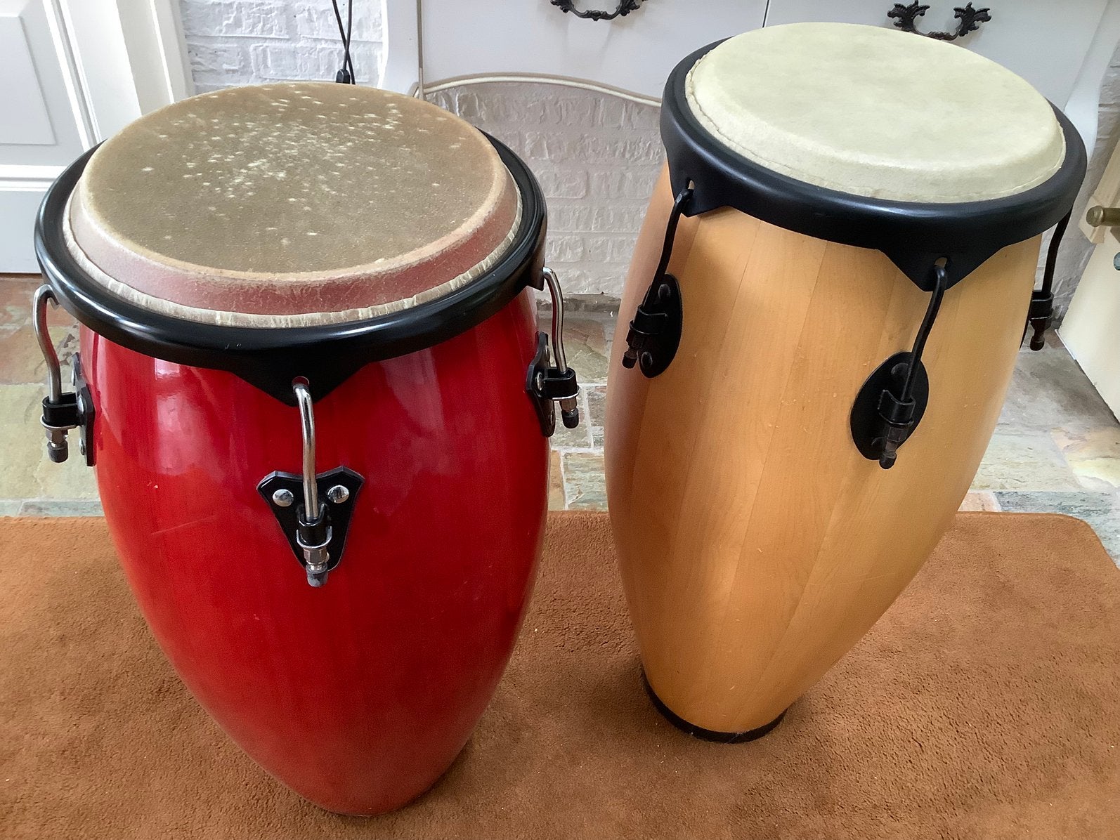 Conga set met standaard  izgst, Muziek en Instrumenten, Percussie, Ophalen of Verzenden, Gebruikt, Overige soorten