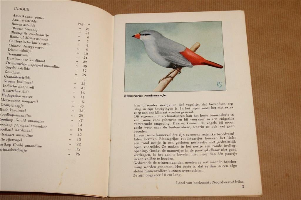 Tropische Zaadetende Vogels — Sluis [Vintage Boekje 1955], Boeken, Ophalen of Verzenden, Gelezen, Vogels