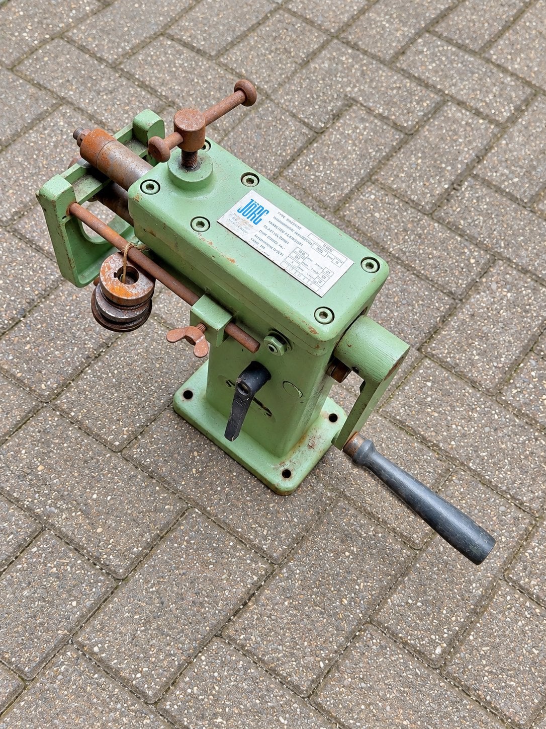 JÖRG 5300 handbediende voormachine, Ophalen, Zo goed als nieuw
