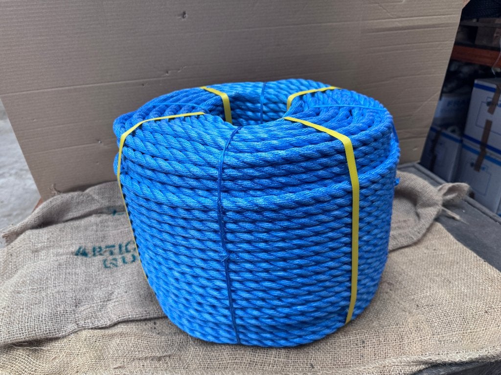 TOUW POLYPROPYLEEN 16mm rollen a 220mtr blauw, Ophalen, Nieuw, Overige typen