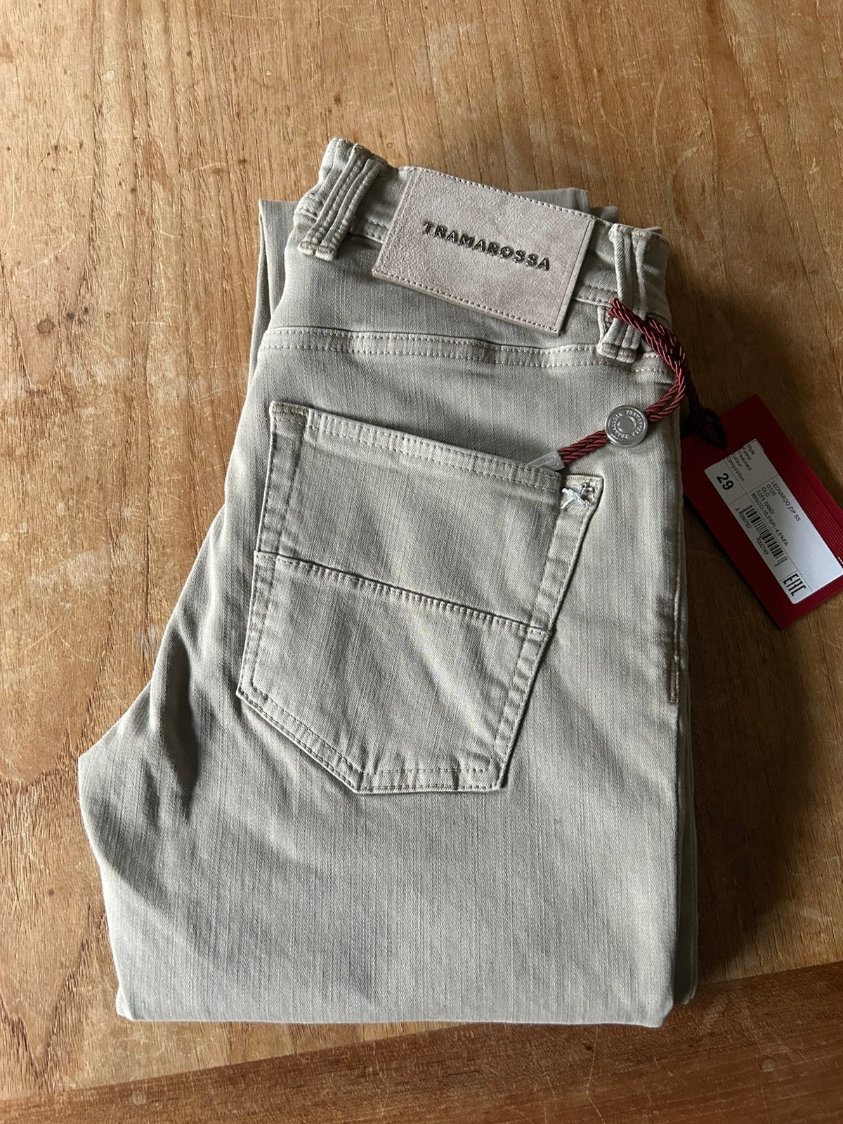 Tramarossa Leonardo superstretch jeans maat 29 Sand, Ophalen of Verzenden, Nieuw, Overige kleuren, Overige jeansmaten