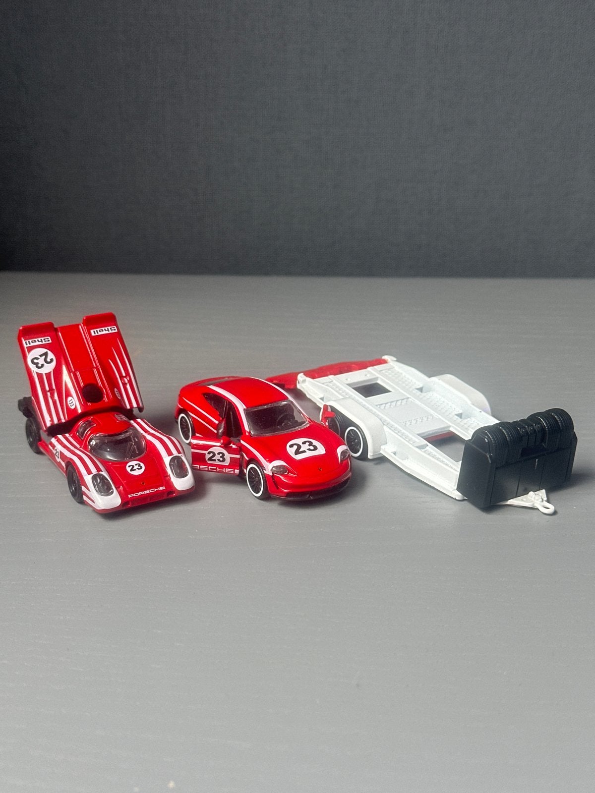 Majorette porsche motorsport racetrailer, 1:50 of kleiner, Auto, Zo goed als nieuw, Ophalen