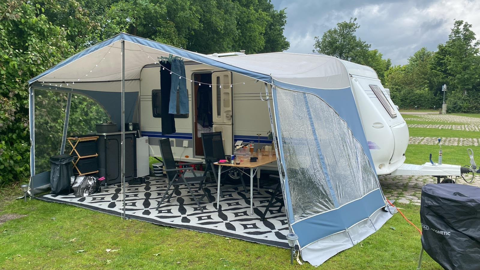 Panorama zonneluifel isabella, Ophalen, Zo goed als nieuw