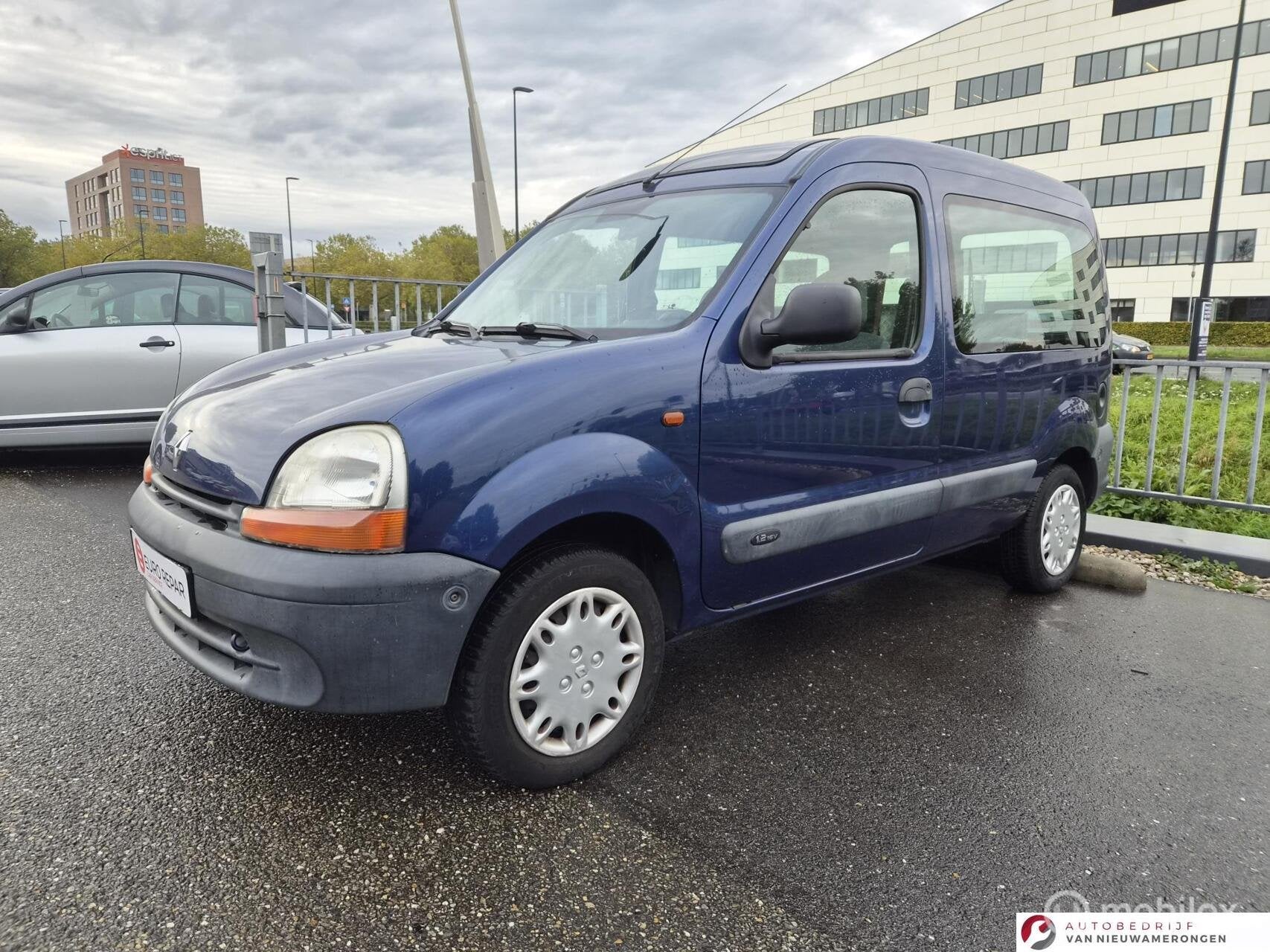 Renault Kangoo 1.2 16V Expression – Rolstoelvervoer – Ni, Auto's, Voorwielaandrijving, 4 cilinders, Blauw, Bedrijf