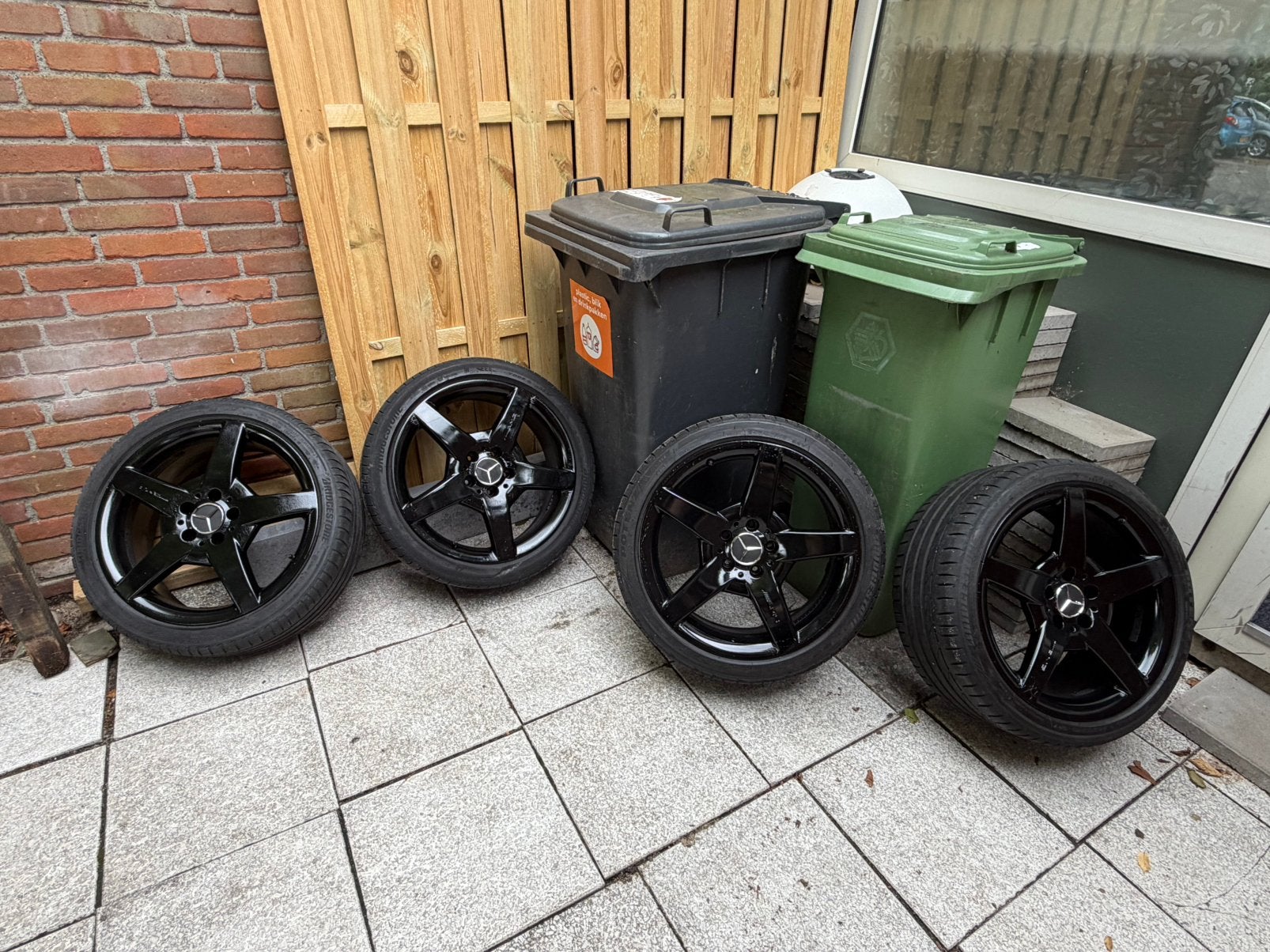 Orginele AMG velgen breedset met banden 18inch, Auto-onderdelen, Ophalen, 18 inch, Nieuw, Band(en)