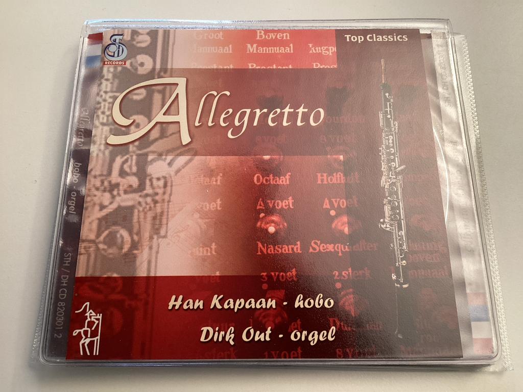 Allegretto - Han Kapaan (hobo) en Dirk Out (orgel) CD, Cd's en Dvd's, Cd's | Klassiek, Ophalen of Verzenden, Gebruikt, Orkest of Ballet