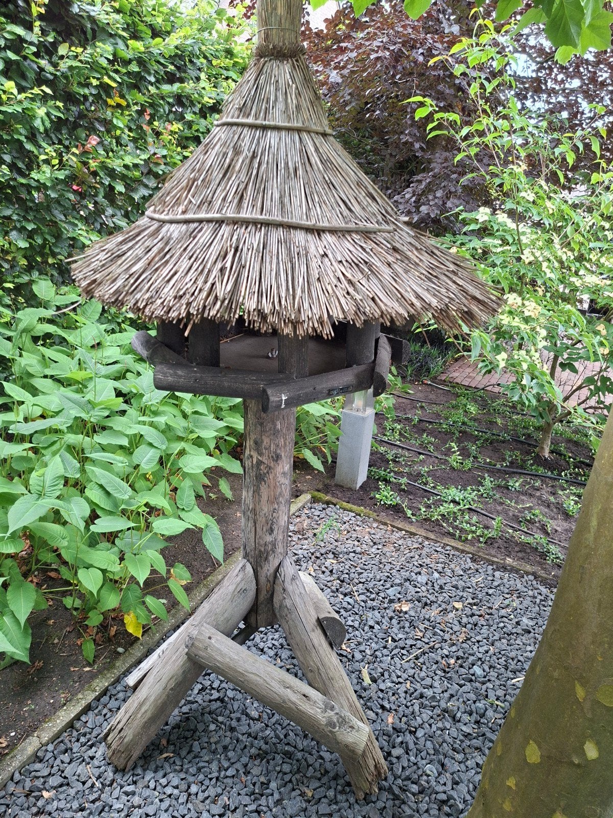 Raben houtbewerking  vogelhuis, Tuin en Terras, Ophalen