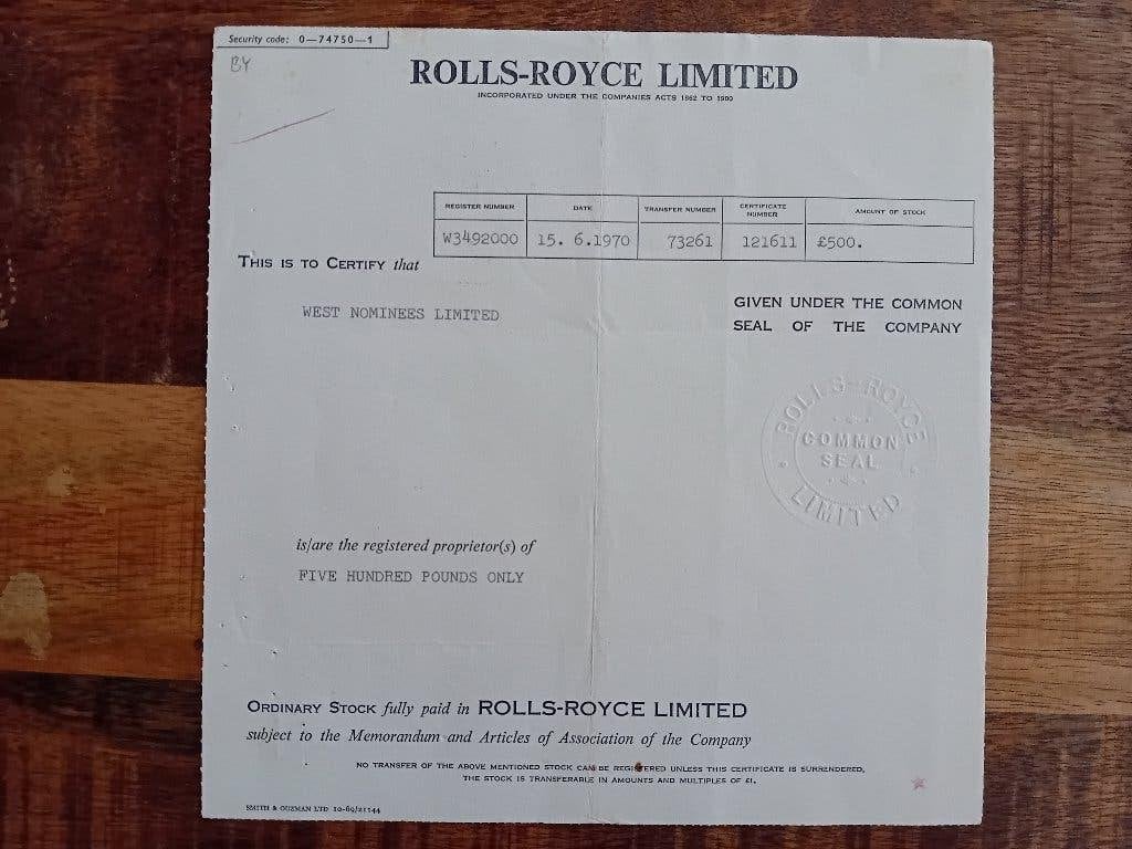 Rolls-Royce - 1970, Ophalen of Verzenden, Gebruikt, Auto's