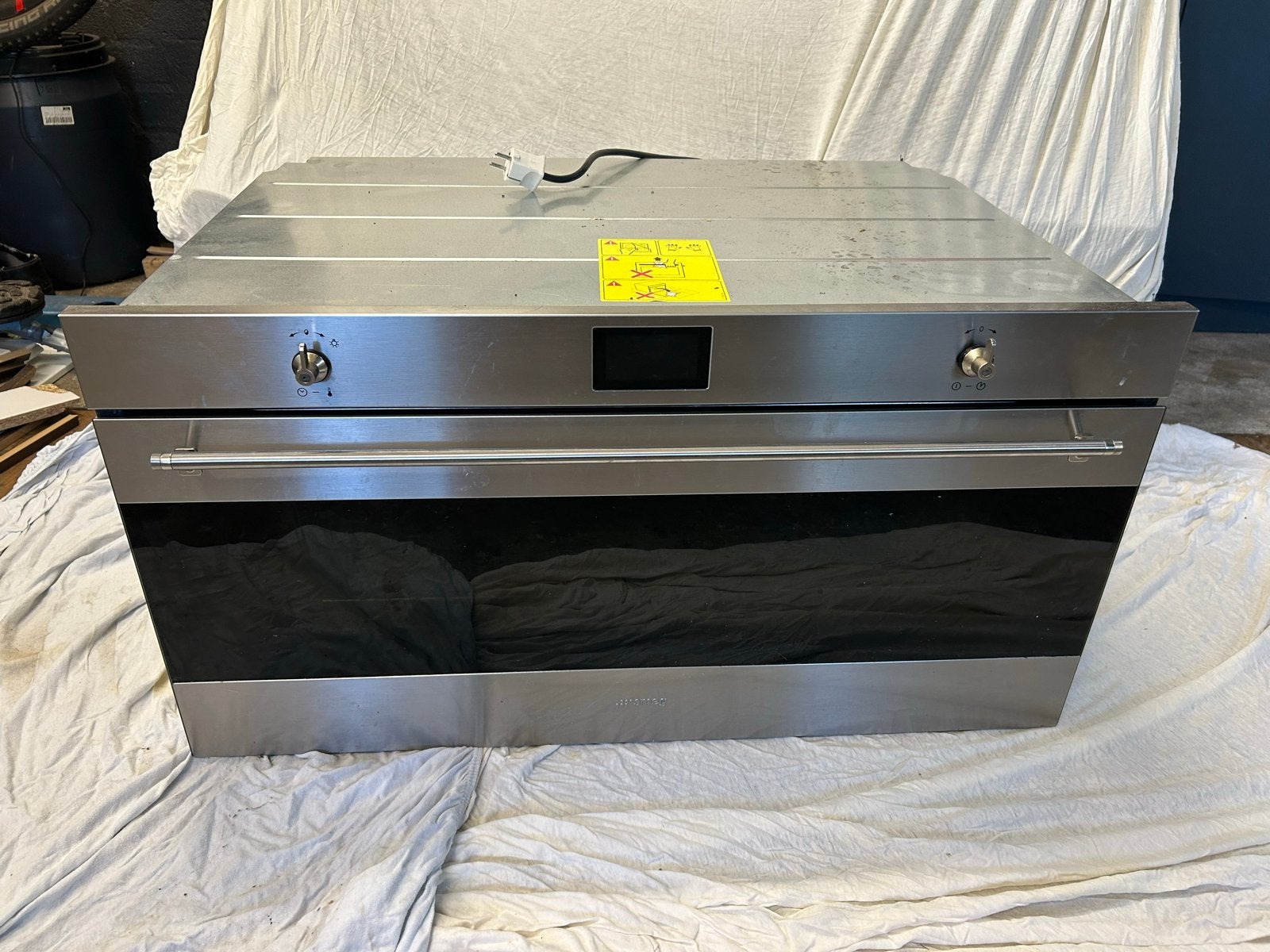 Smeg SFR9390X Inbouw Heteluchtoven - RVS, Ophalen, 45 tot 50 cm, Gebruikt, Smeg