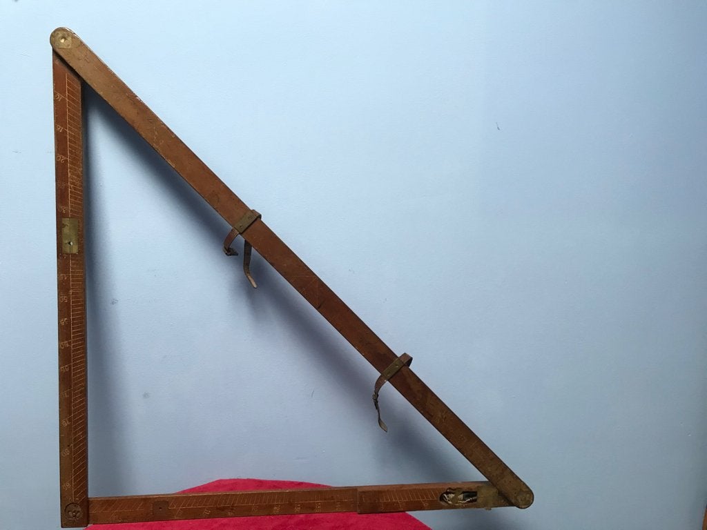 antiek meetinstrument hoekmeting., Ophalen