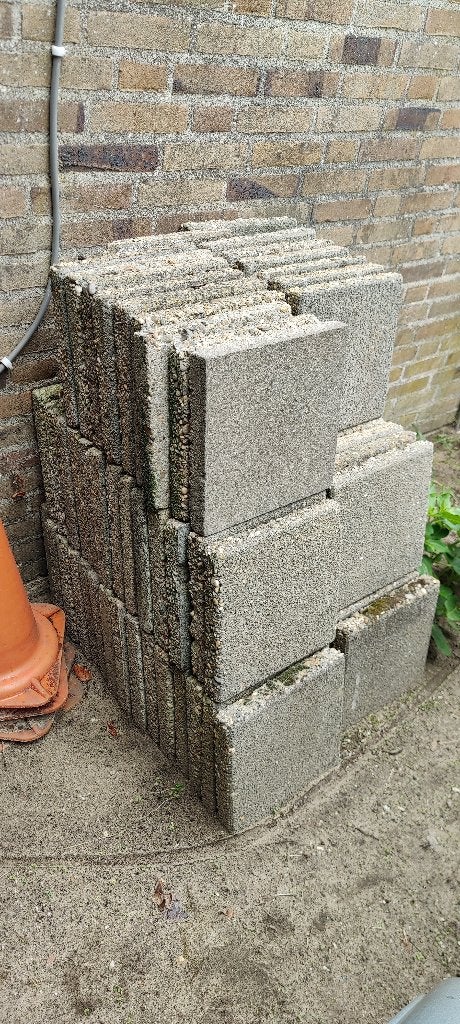 betontegels 30x30x4cm gratis, Tuin en Terras, Ophalen, Gebruikt, 5 tot 10 m², Beton