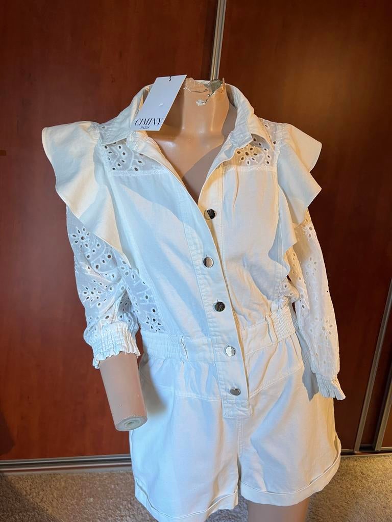 CIMINY jumpsuit maat m origineel NIEUW MET KAARTJES, Maat 38/40 (M), Wit, G, T