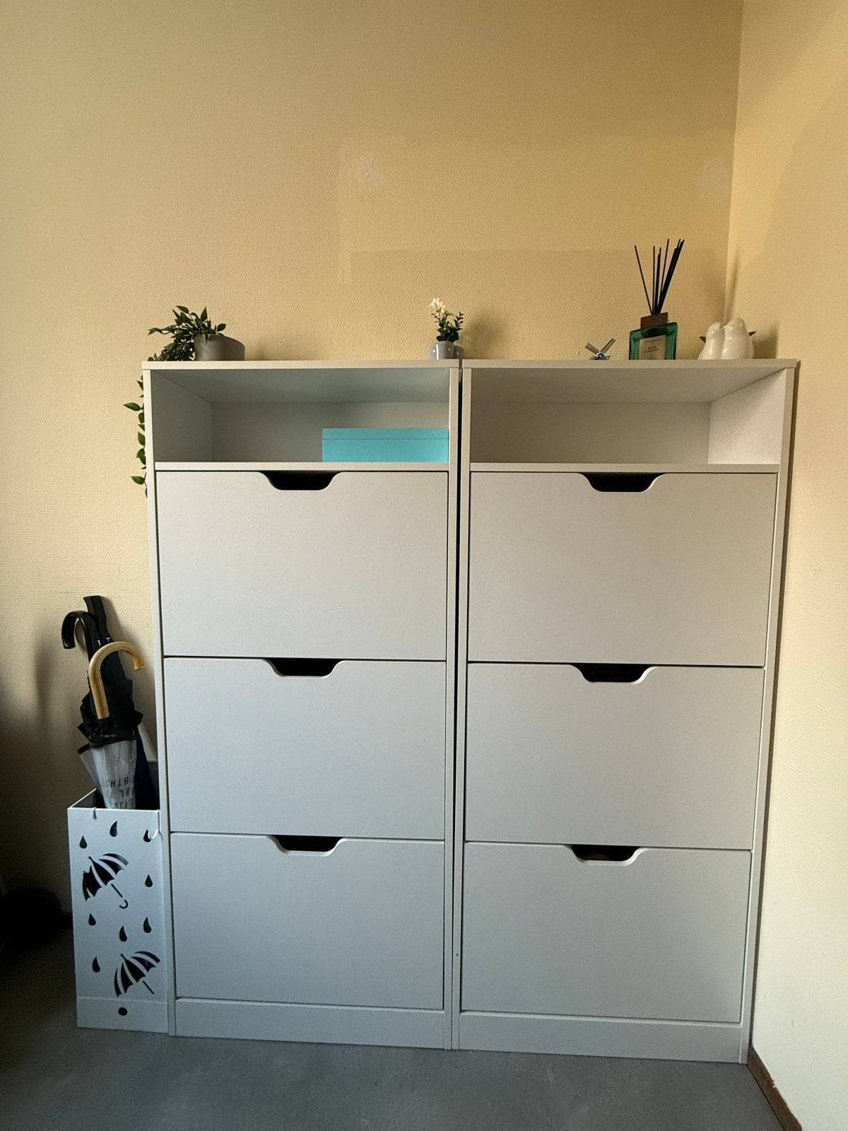 Witte schoenenkast met lades, 1 stuks, Ophalen, Nieuw