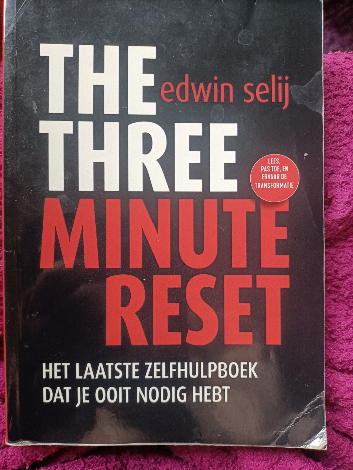 The Three Minute Reset - Edwin Selij Zelfhulpboek, Ophalen of Verzenden, Gelezen, Edwin Selij