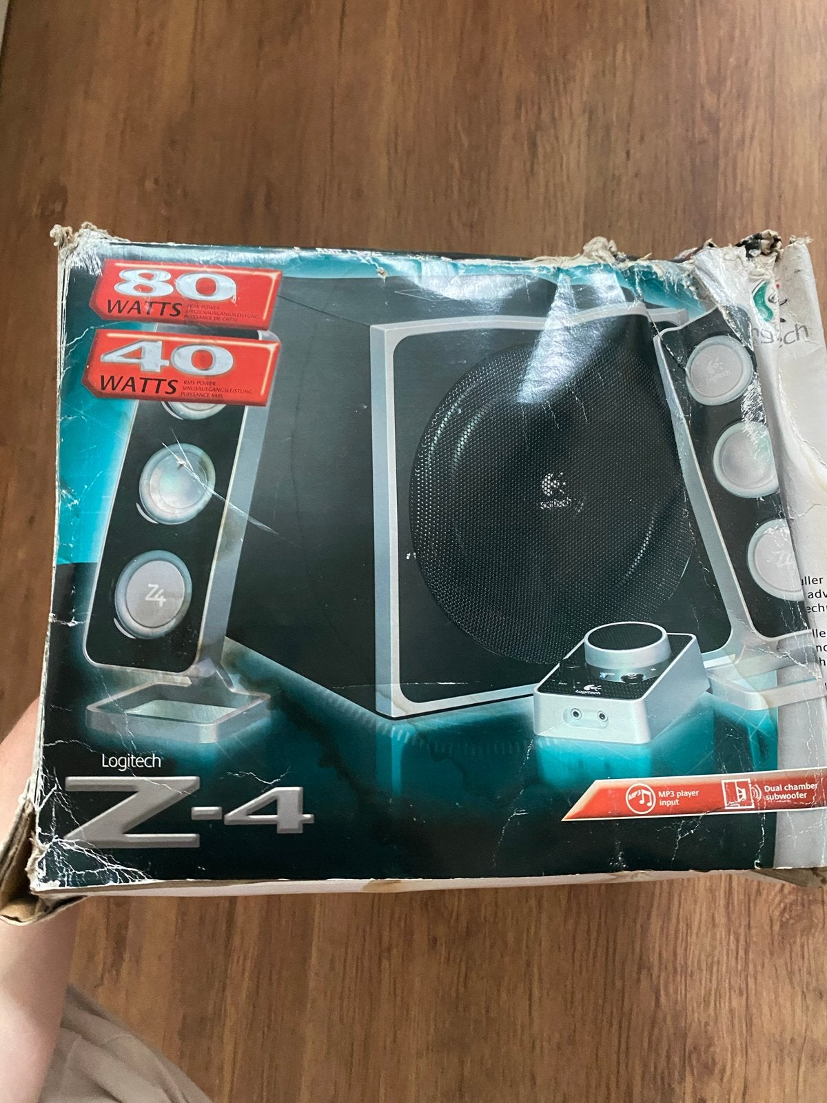 Logitech Z-4 2.1 Luidsprekerset - 80 Watt, Computers en Software, Pc speakers, Ophalen, Gebruikt, Audiokanaal 2.1
